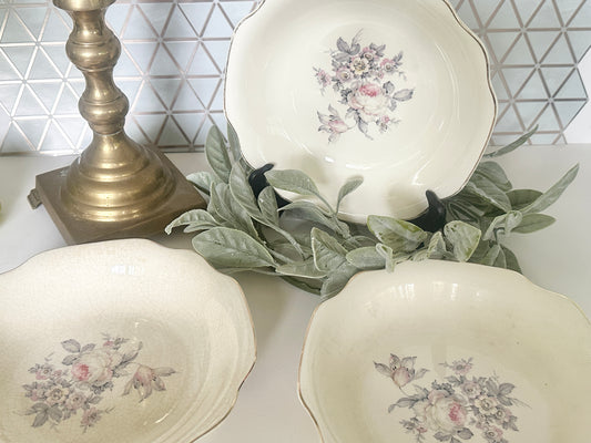 Vintage, royal China, soup bowls