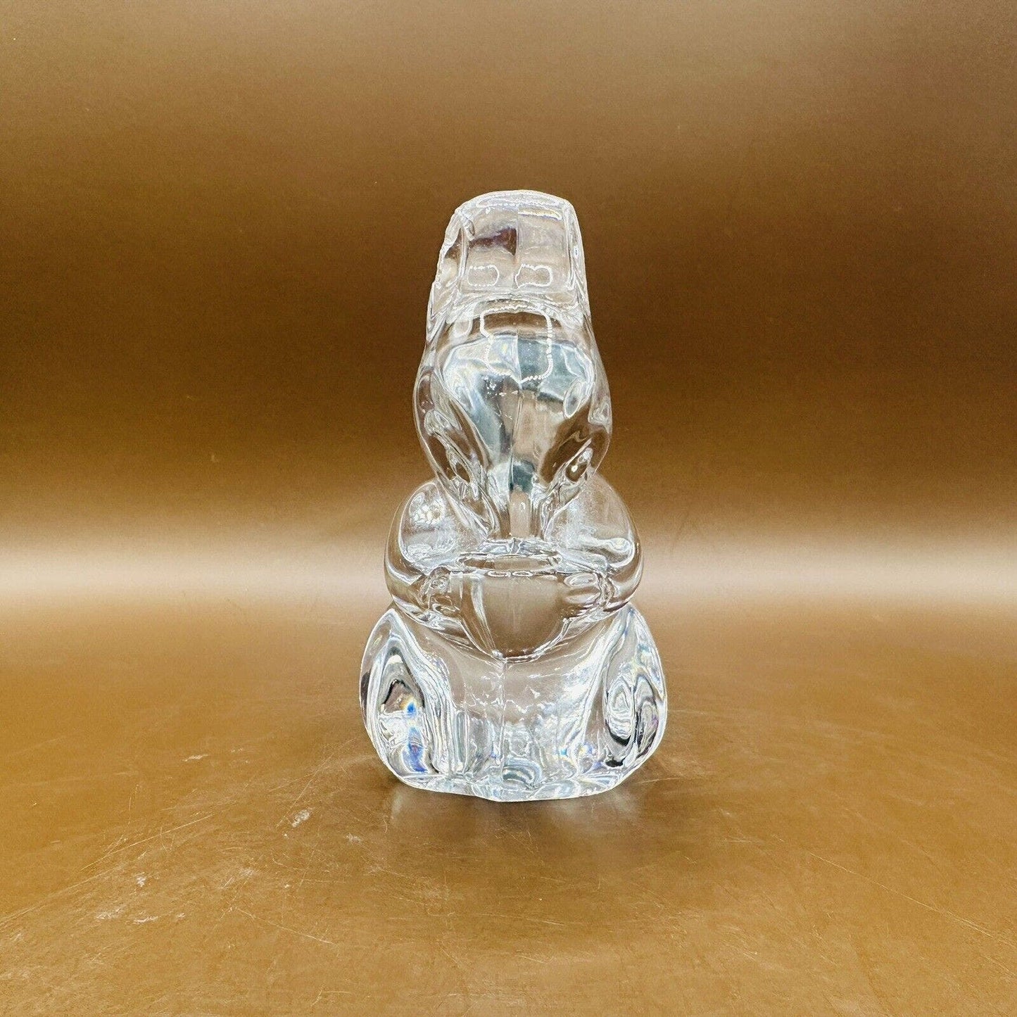 Villeroy and Boch Squirrel Figurine Clear Art Glass Paperweight