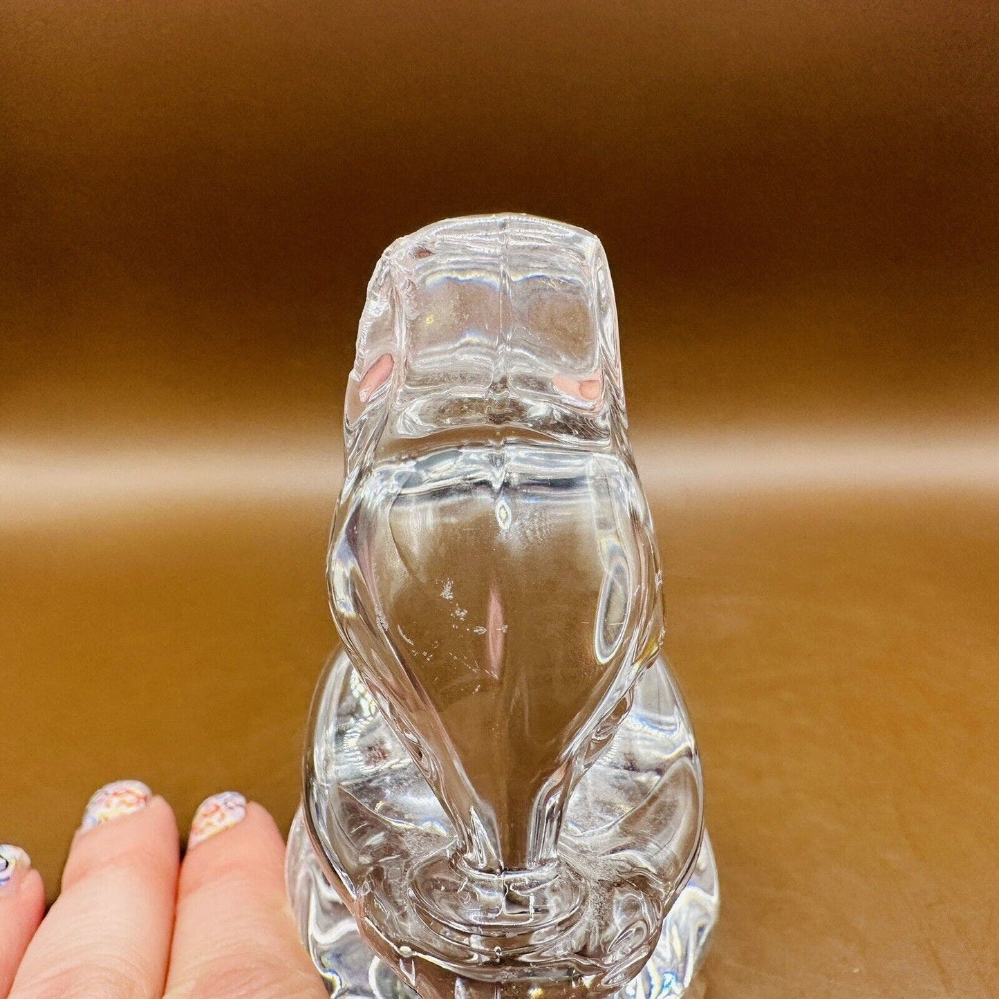 Villeroy and Boch Squirrel Figurine Clear Art Glass Paperweight