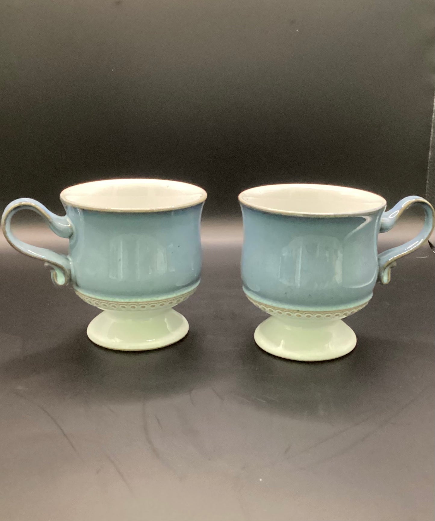 Blue Denisy coffee mugs