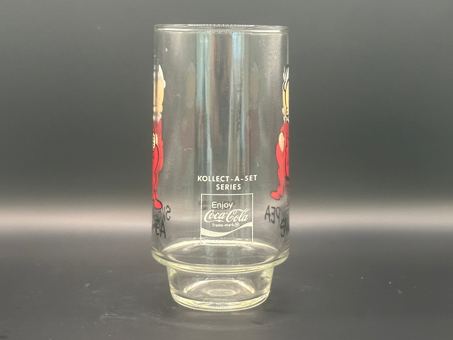 Collectible, good condition Coca-Cola sweet pea glass 1975. No cracks or chips.