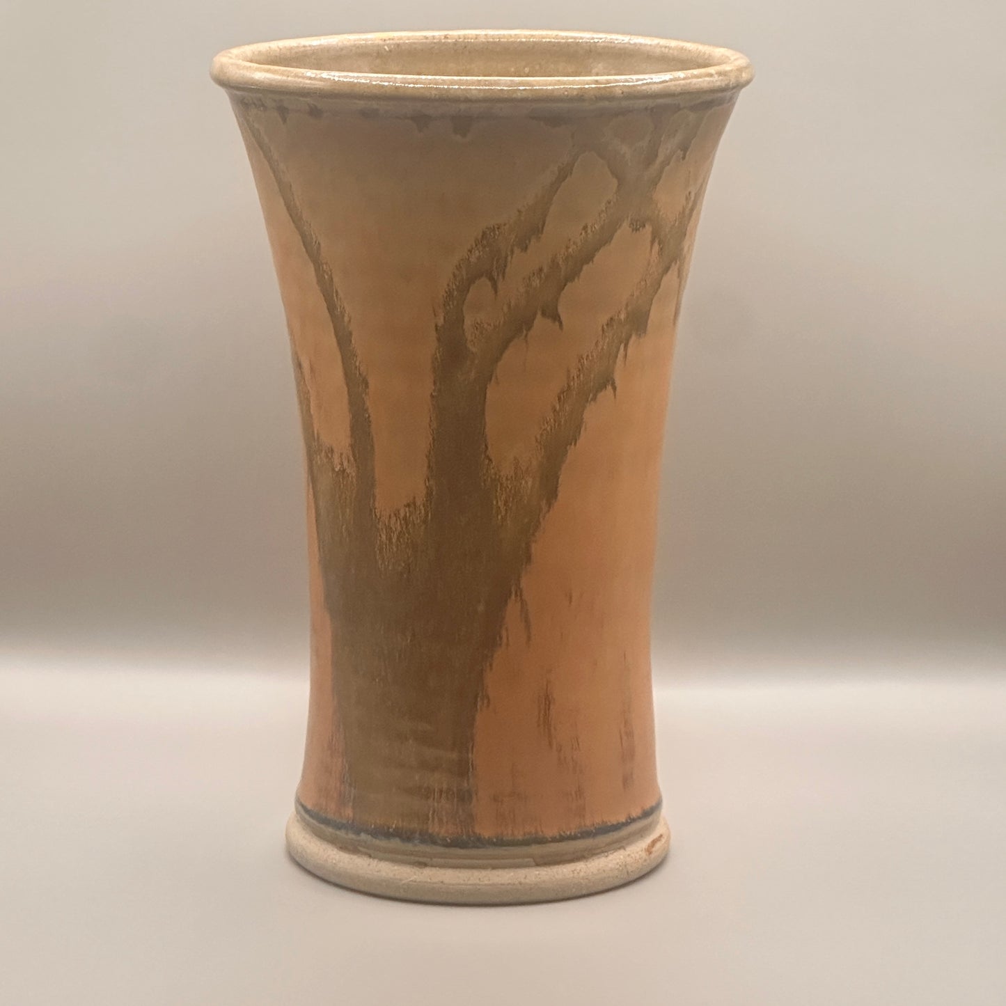 Pottery glazed vase