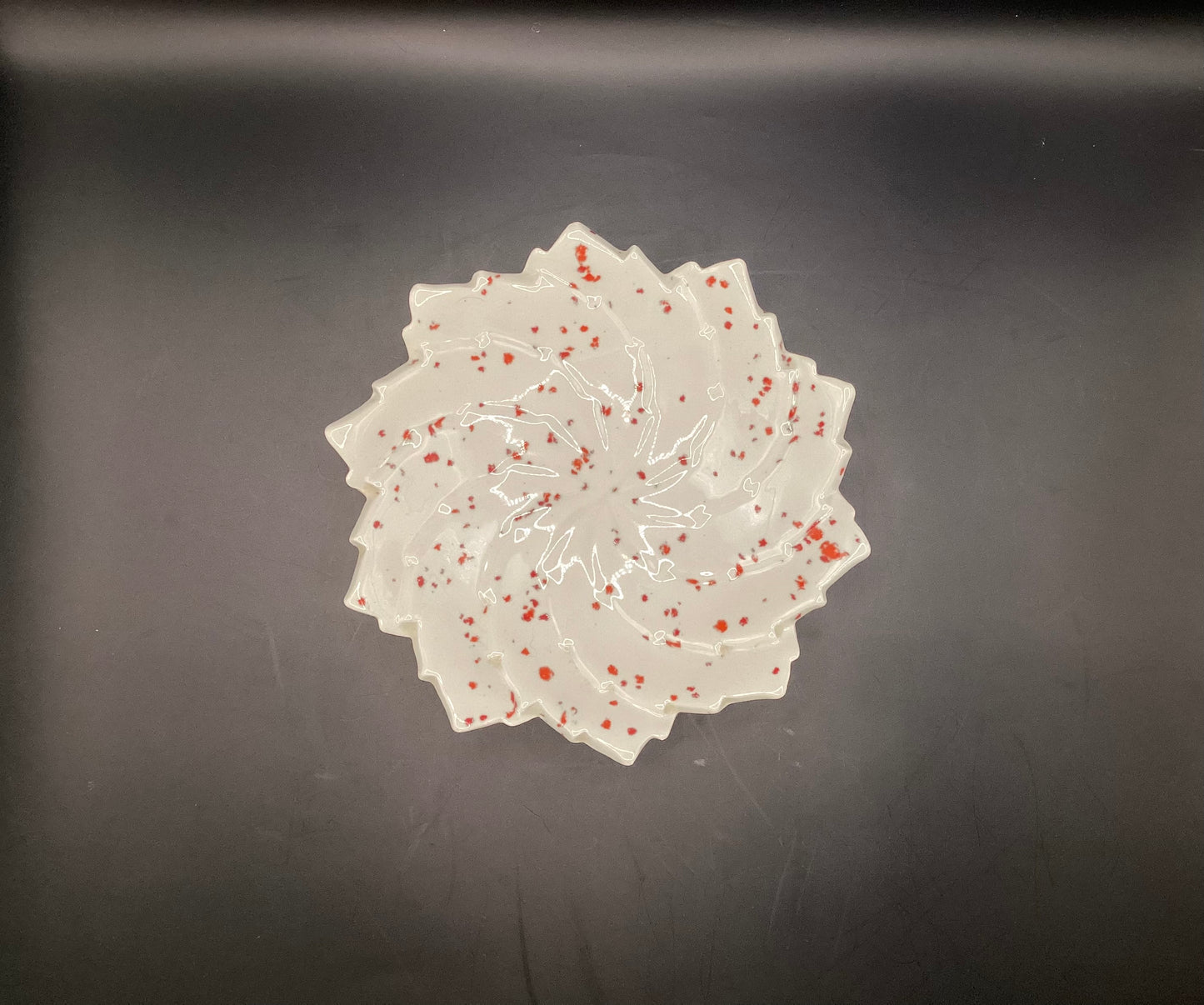 splatter ware trinket dish