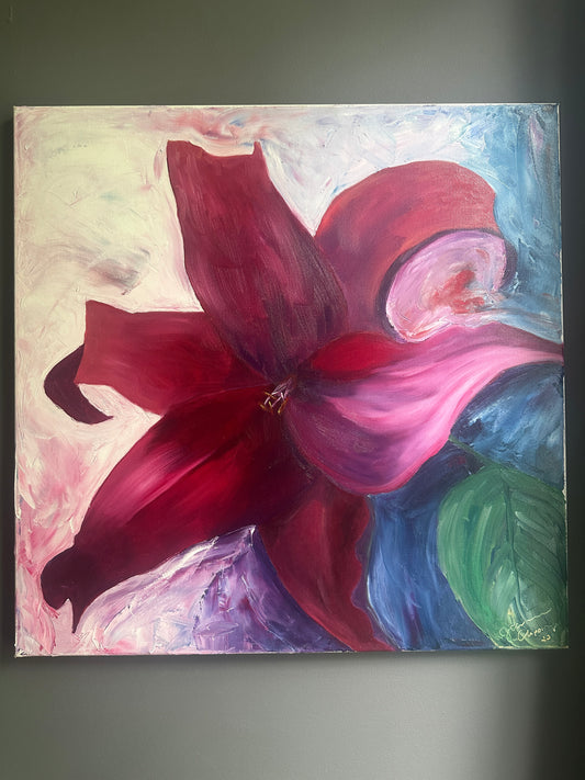 Lilly daydream oil painting