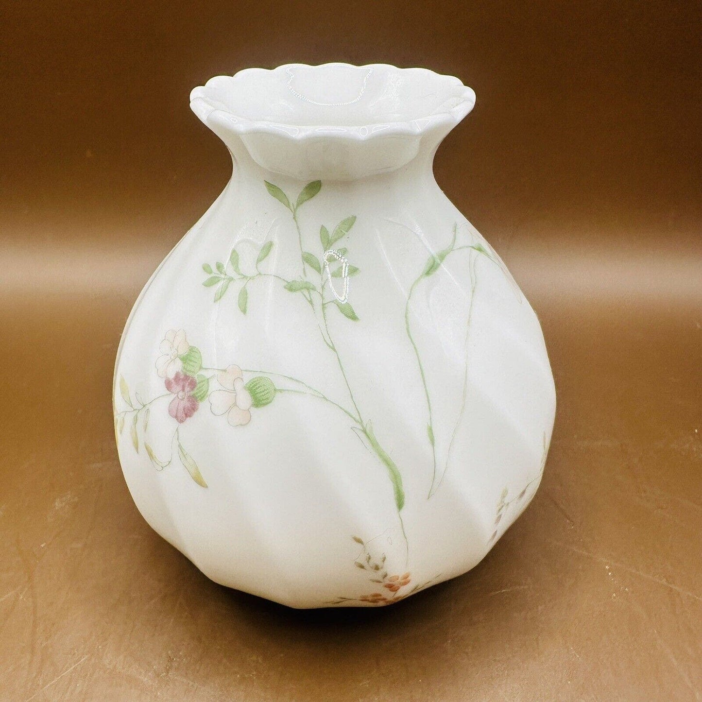 Wedge Wood Small Bud Vase Bone China Floral Design