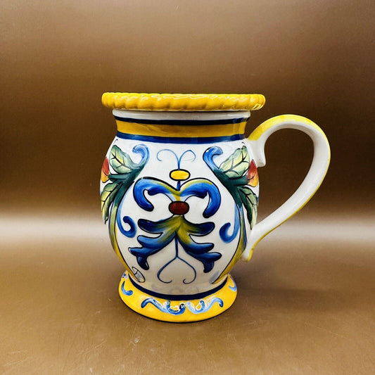 Fitz and Floyd Tea Cup With Lid Tuscan Style