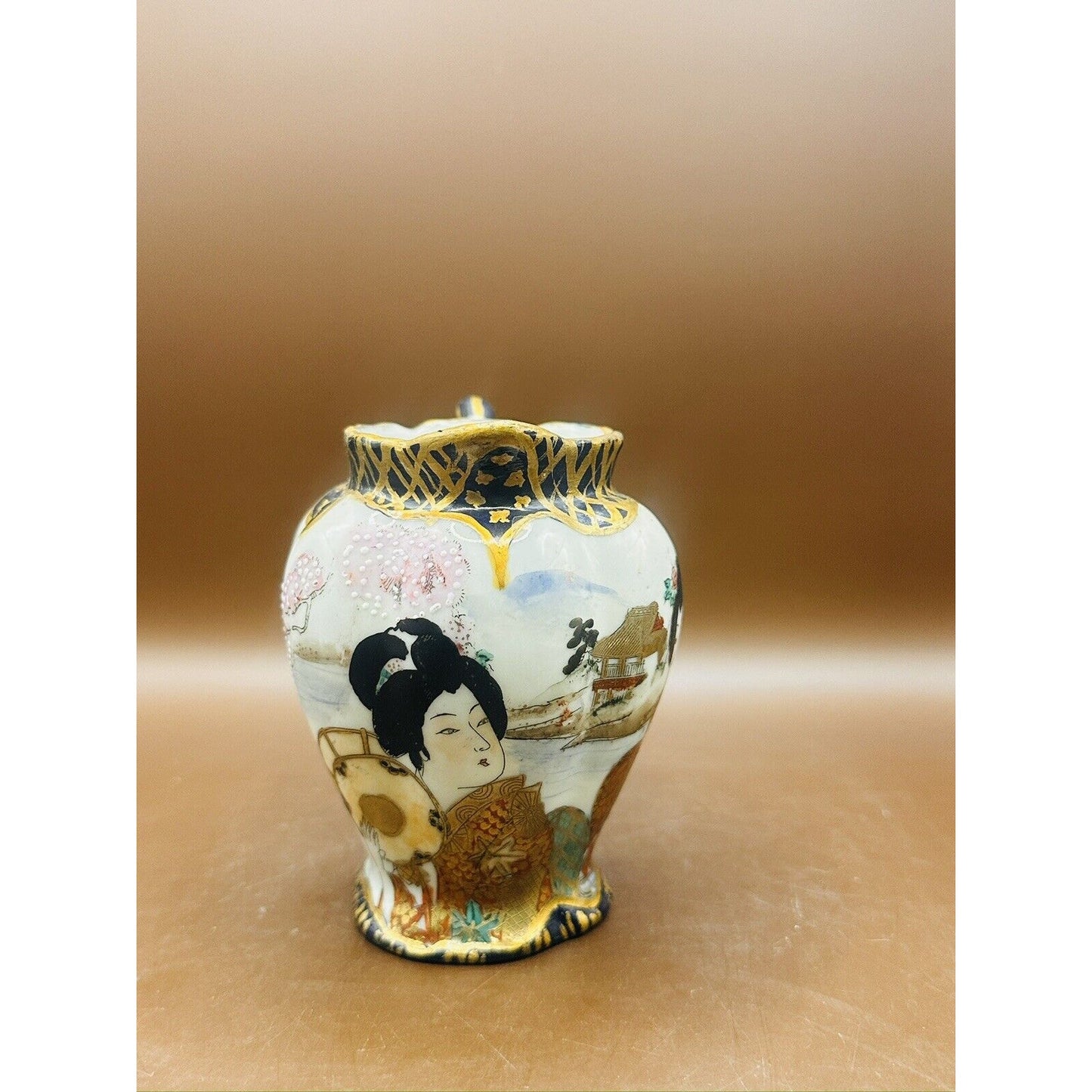 Japanese Creamer Hand Painted with Geisha in Excellent Condition Vintage