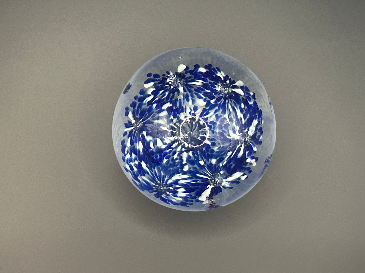 Large Blue Foral Paper weight