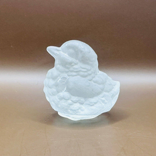 Frosted Glass Bird Figurine