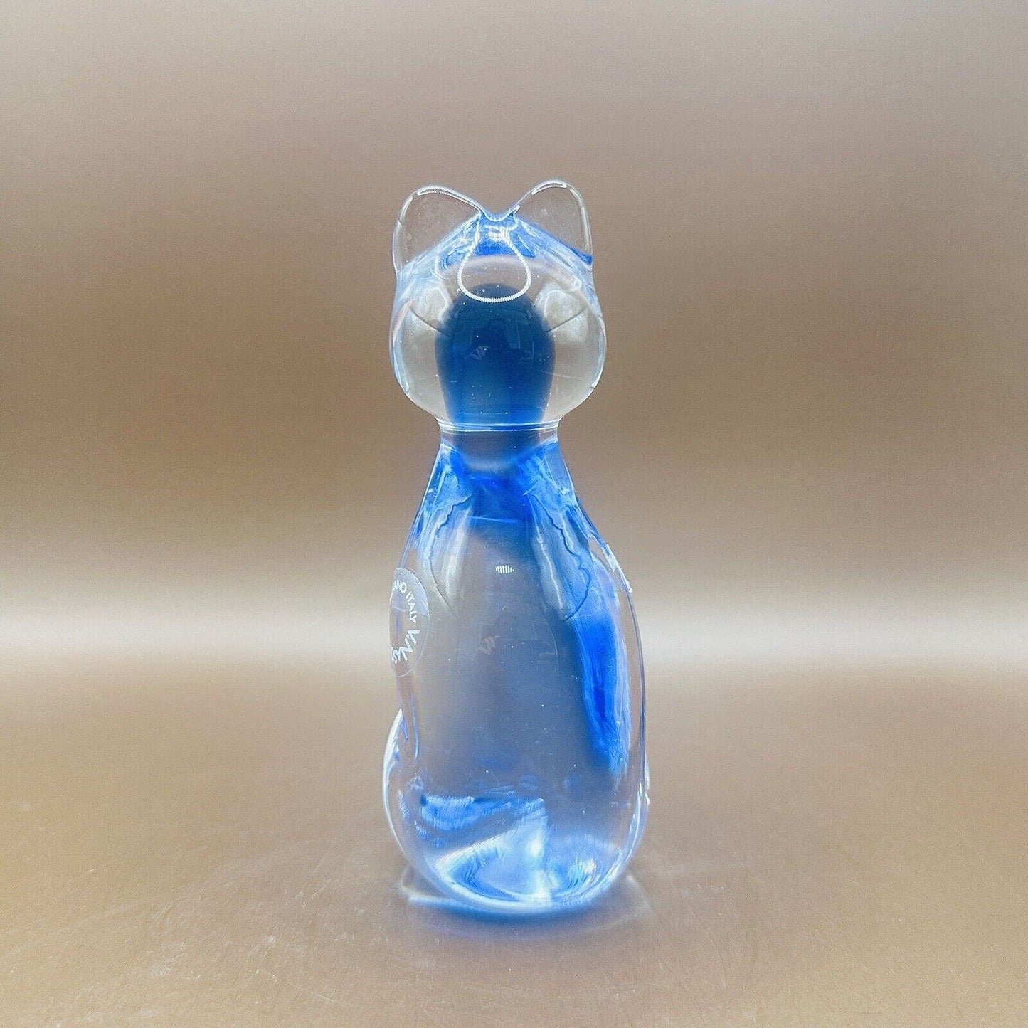 murano art glass cat figurine vintage