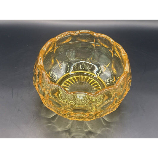 Glass Yellow Bowl Classic Vintage Serving Bowl