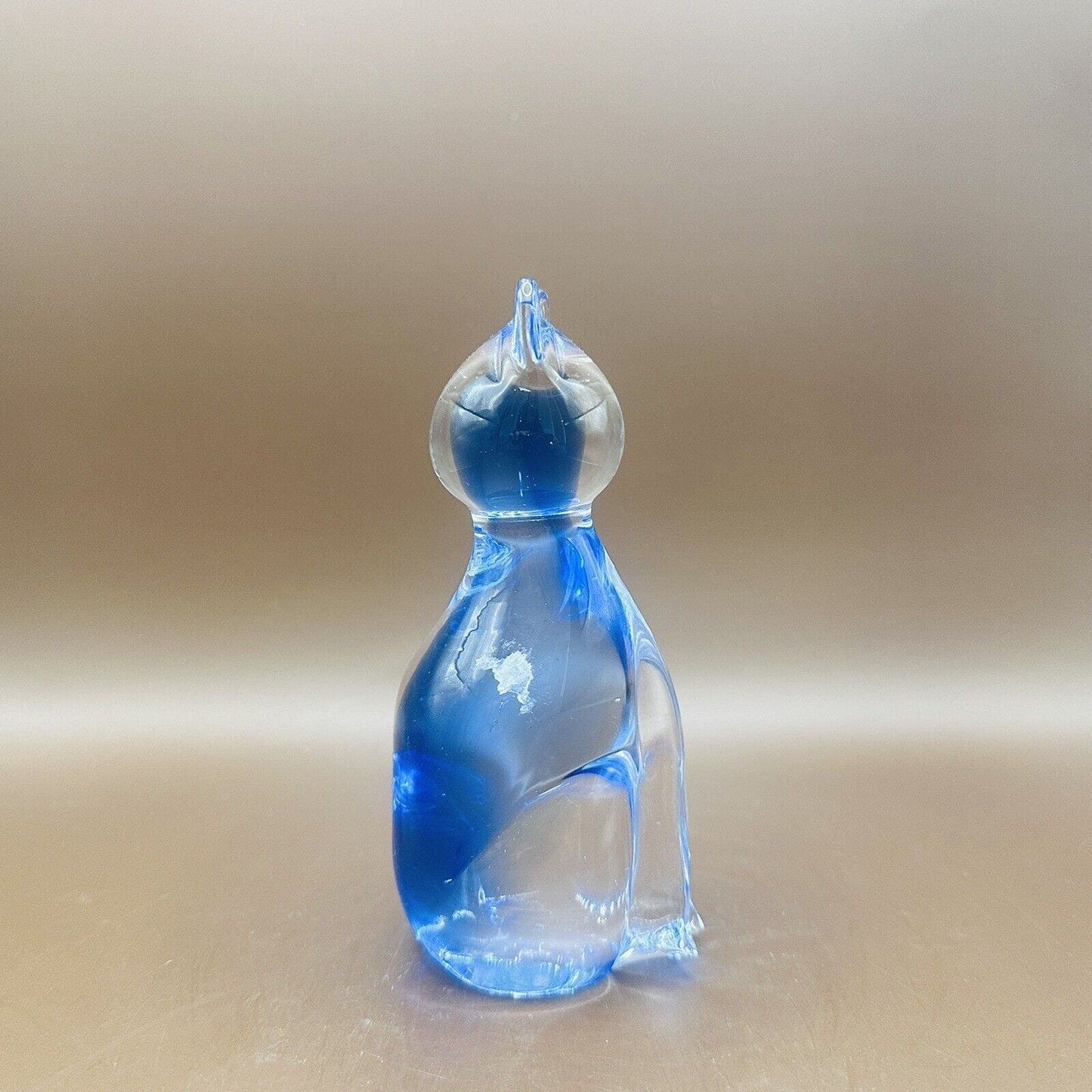 murano art glass cat figurine vintage