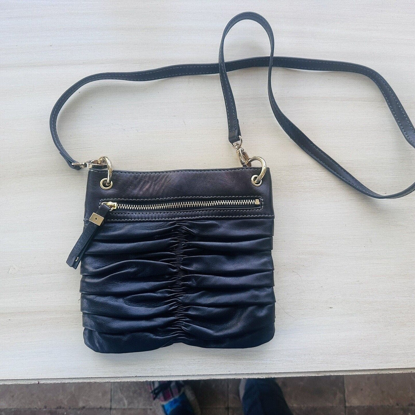 ETIENNE AIGNER a black leather crossbody