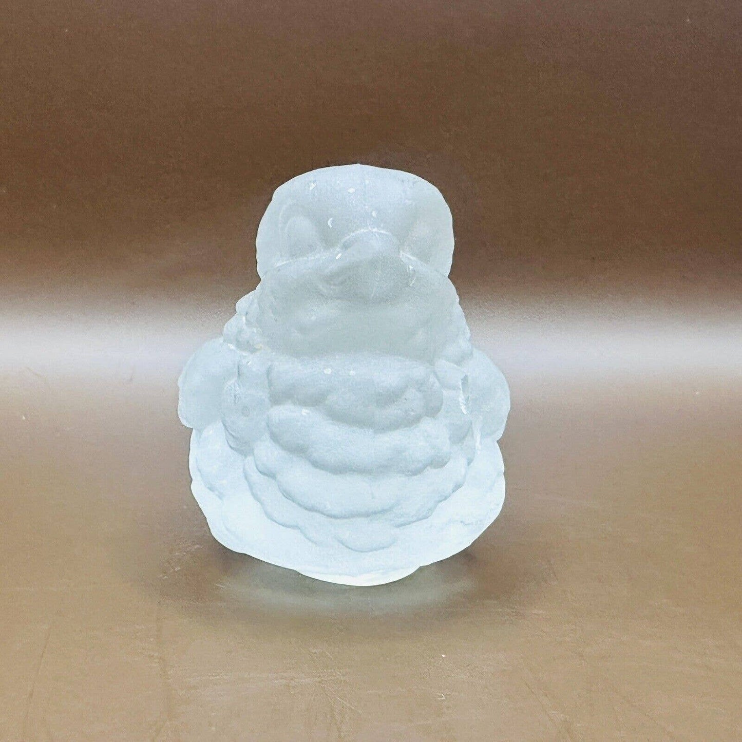 Frosted Glass Bird Figurine