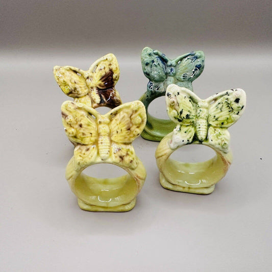 Vintage Butterfly Napkin Rings set of 4🦋