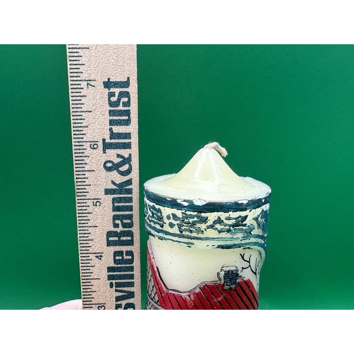 Vintage Christmas Wax Candle Santa Sleigh