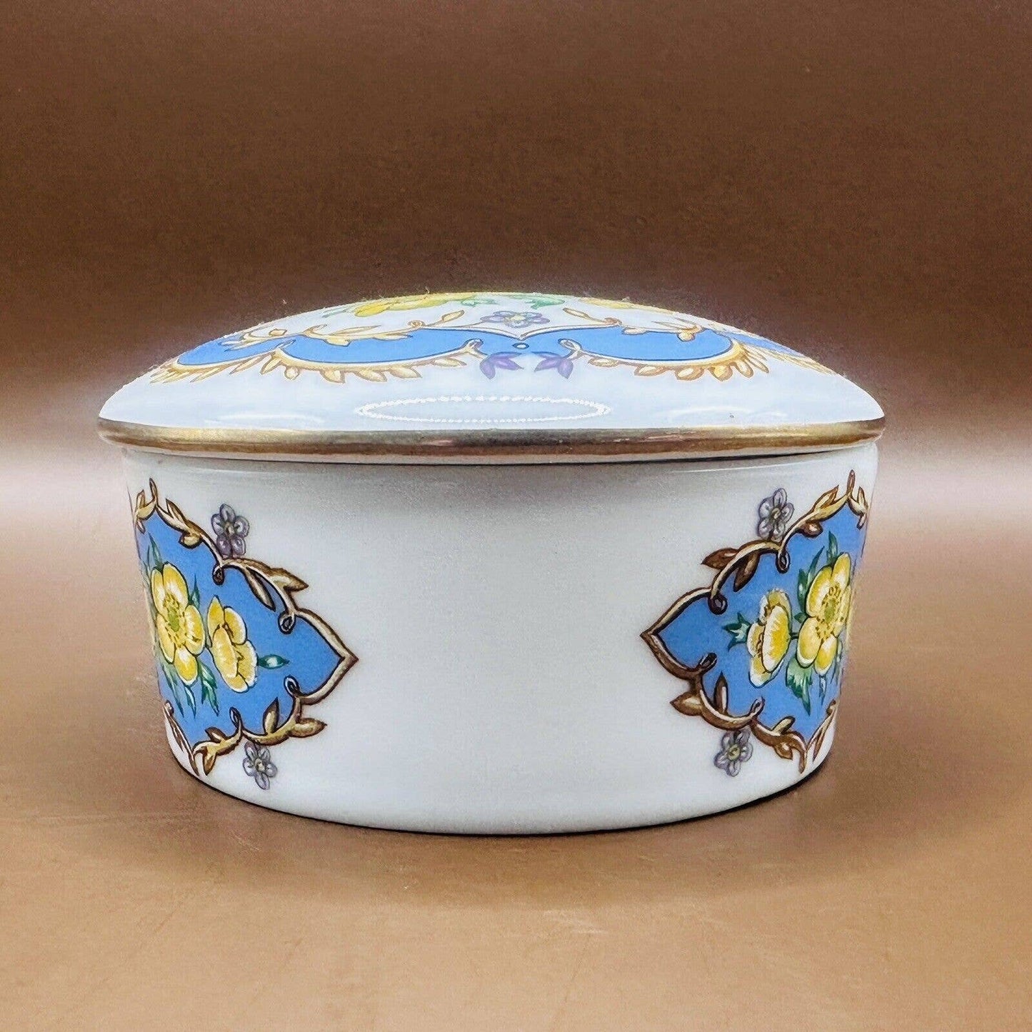 1990 Heritage House Love Songs Porcelain "More" Signed Round Music Trinket Box