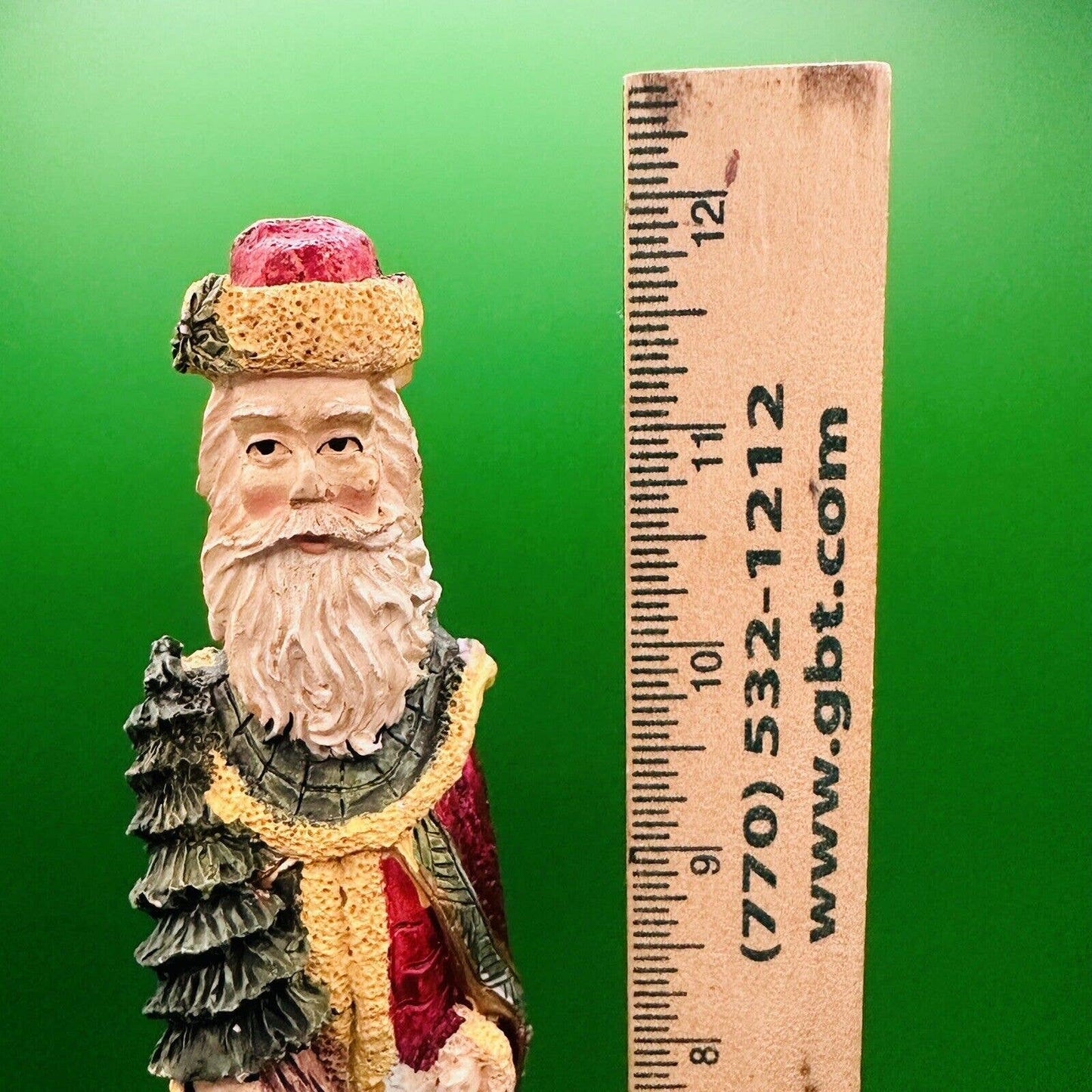 Vtg Windsor Collection Pencil Santa With Tree, List and Deer Christmas Figurine