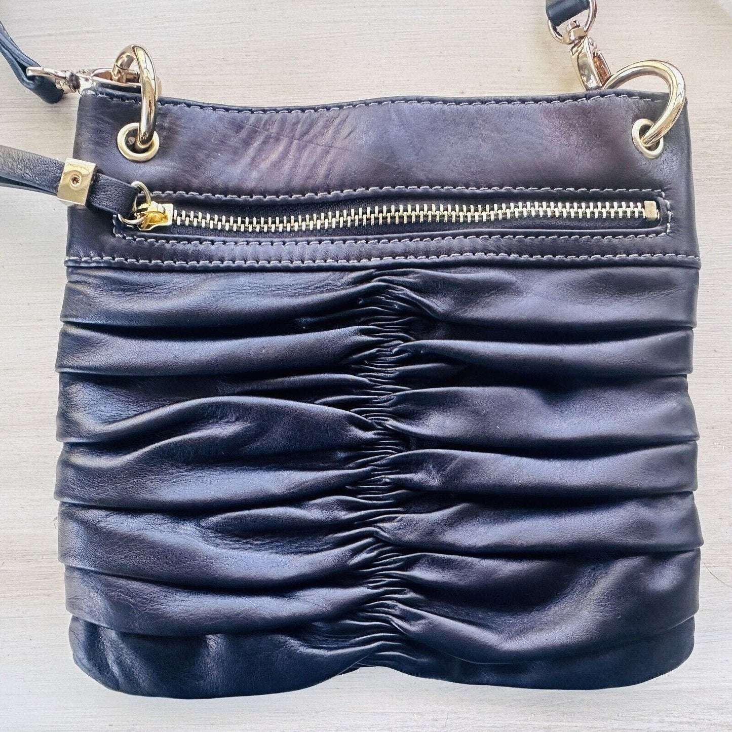 ETIENNE AIGNER a black leather crossbody