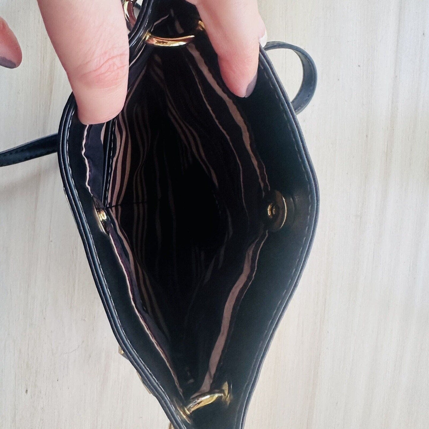 ETIENNE AIGNER a black leather crossbody