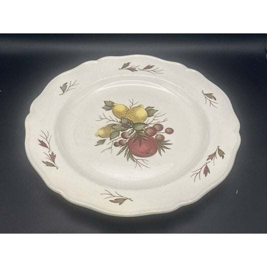 Wedgwood Drury Lane Dinner Plate Fall Leaves Apple Lemon Grapes Replacement