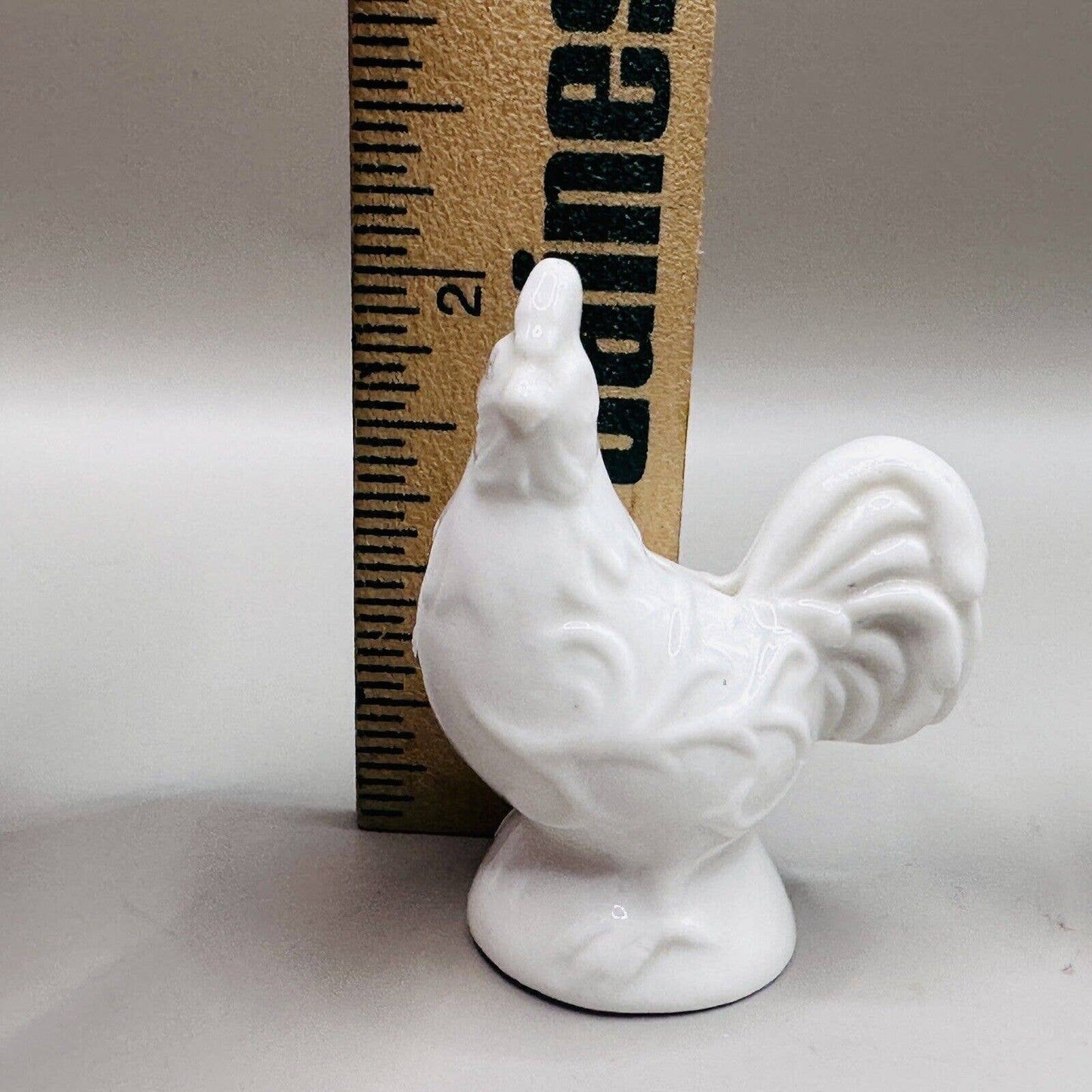 Ceramic Rooster Mini Salt And Pepper Shakers