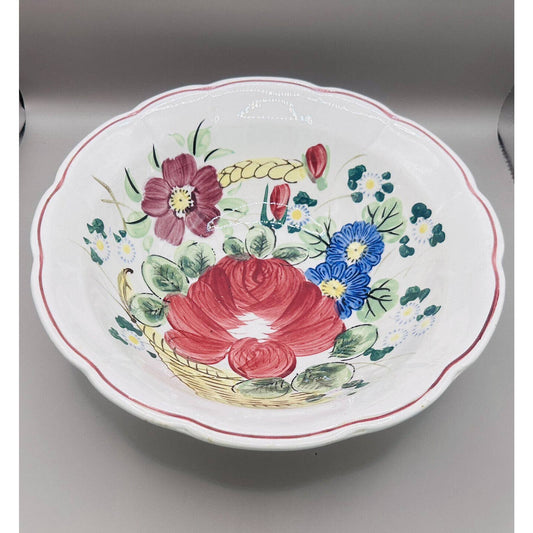 Serving Bowl Vintage Hand painted