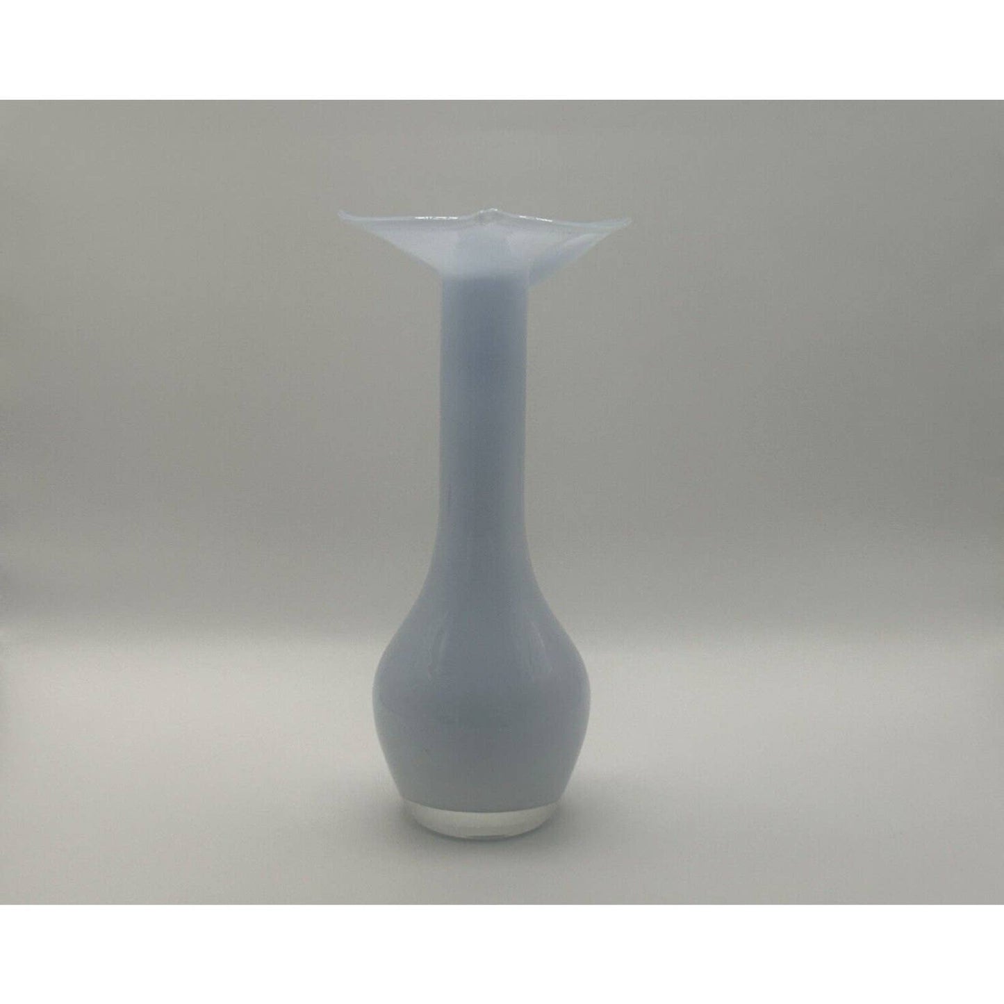 Vintage Lily Blue Vase Glass Vase Bud Vases - Small mid century